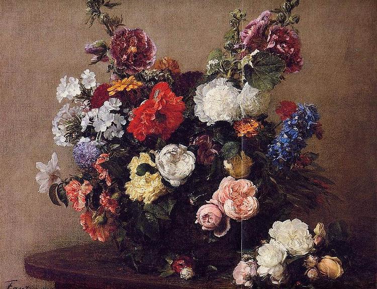 Henri Fantin-Latour Henri Fantin-Latour Bouquet of Diverse Flowers China oil painting art